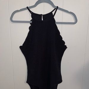 Black tank top body suit - size medium